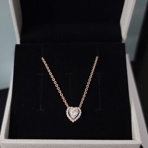 Pandora Sparkling Heart Collier Necklace